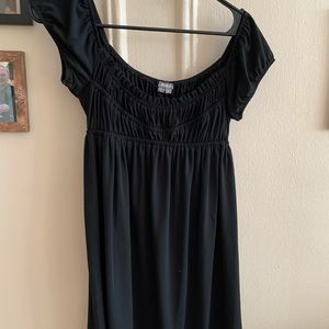 Fun casual black mini dress by MUSE